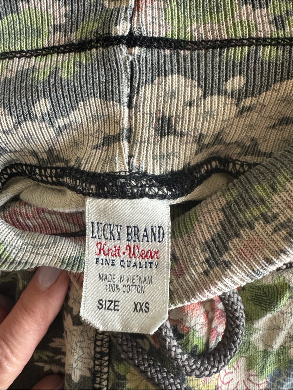 Lucky Brand Gray Floral Wide-Leg Pants Y2K XXS - Picture 3 of 13